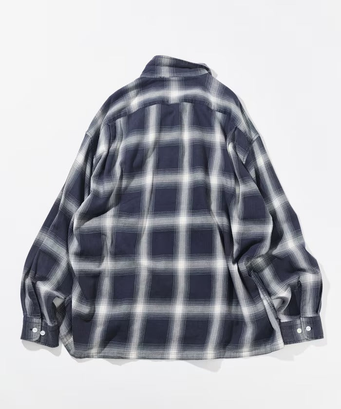 NAUTICA JP/漸層格紋 長袖襯衫