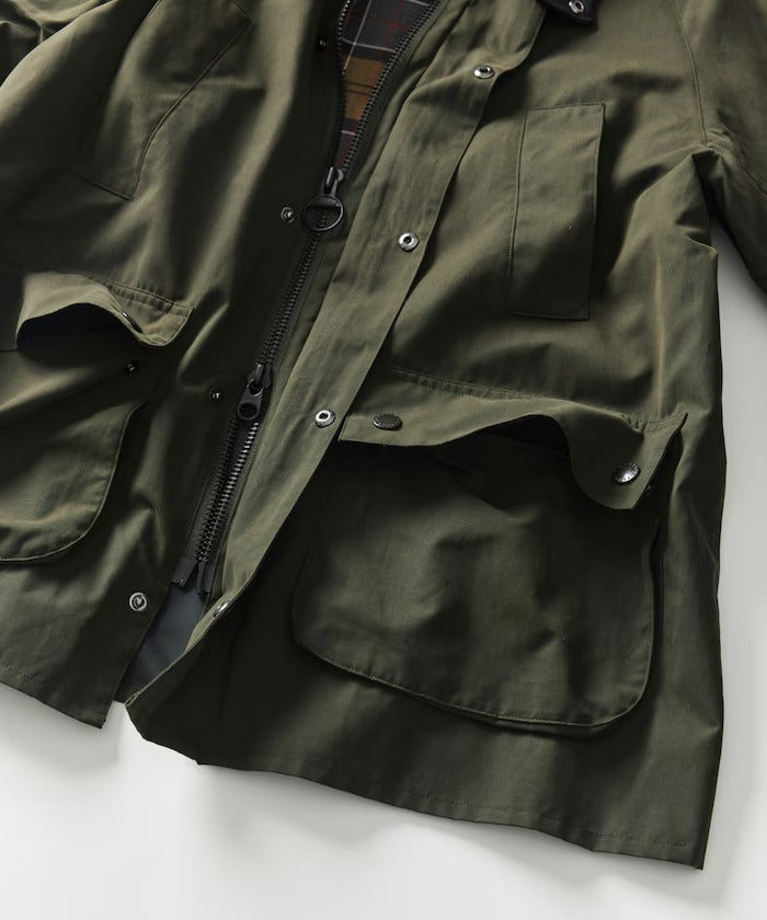 Barbour × Firsthand/別注羊皮革領寬版袖BEDALE騎士外套