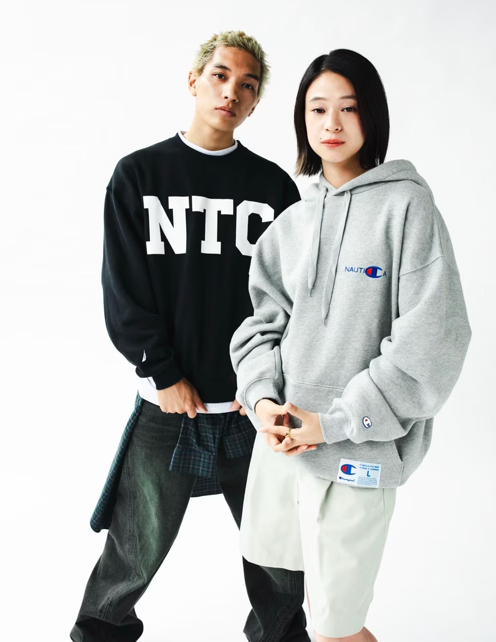 Champion × NAUTICA/刷毛 圓領衫(日本聯名限定)
