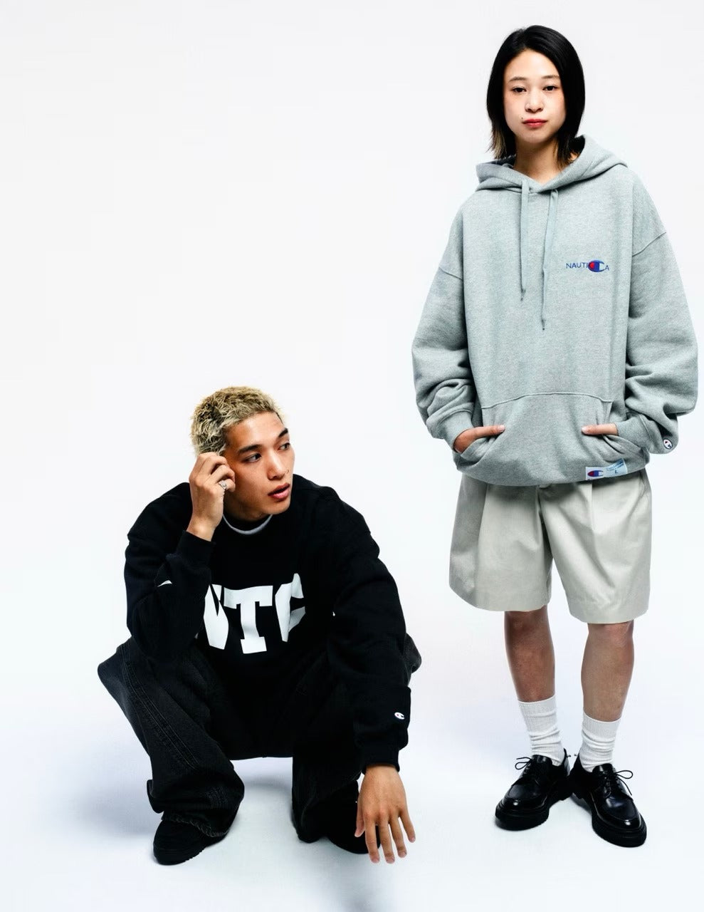 Champion × NAUTICA/刷毛 圓領衫(日本聯名限定)