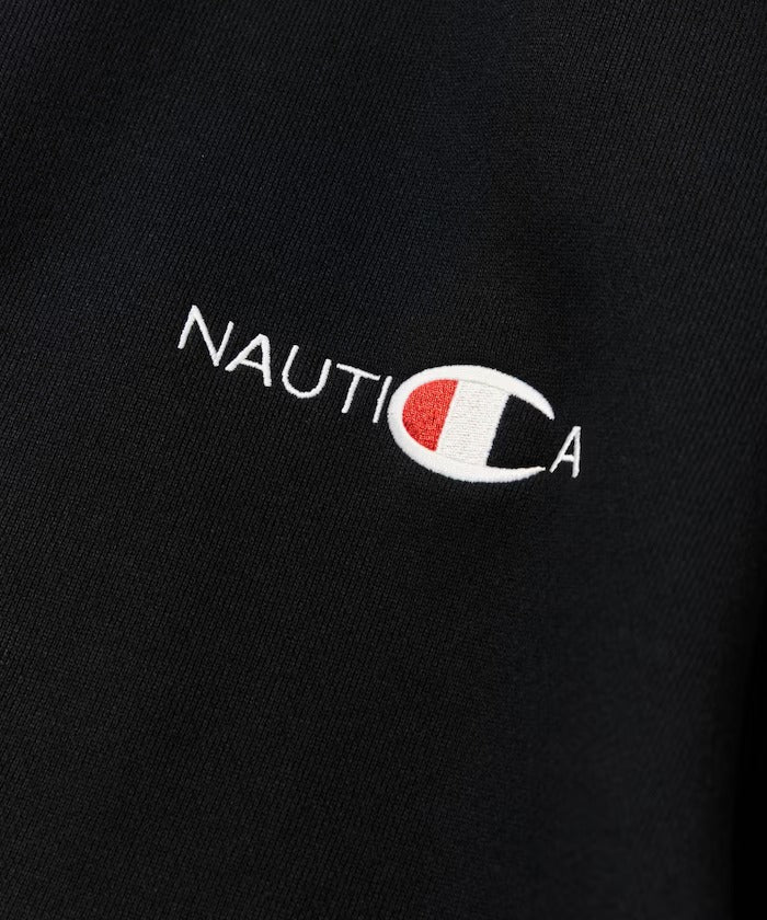 Champion × NAUTICA/日本聯名限定 刺繡刷毛 圓領衫