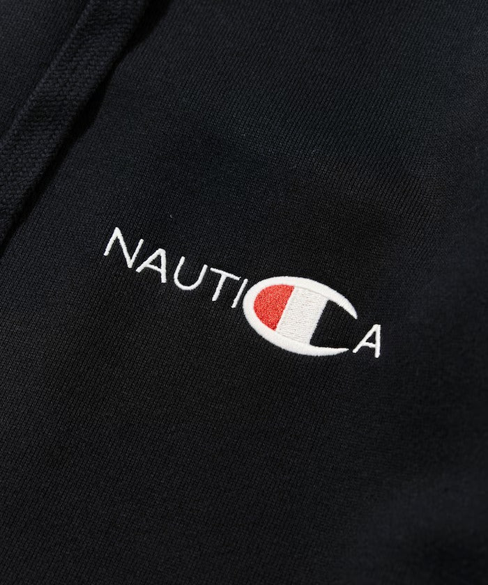 Champion × NAUTICA/日本聯名限定 刺繡刷毛連帽外套