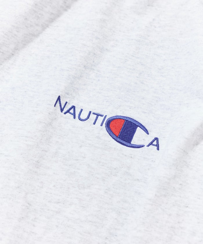 Champion × NAUTICA/日本聯名限定 刺繡厚磅圓領T恤