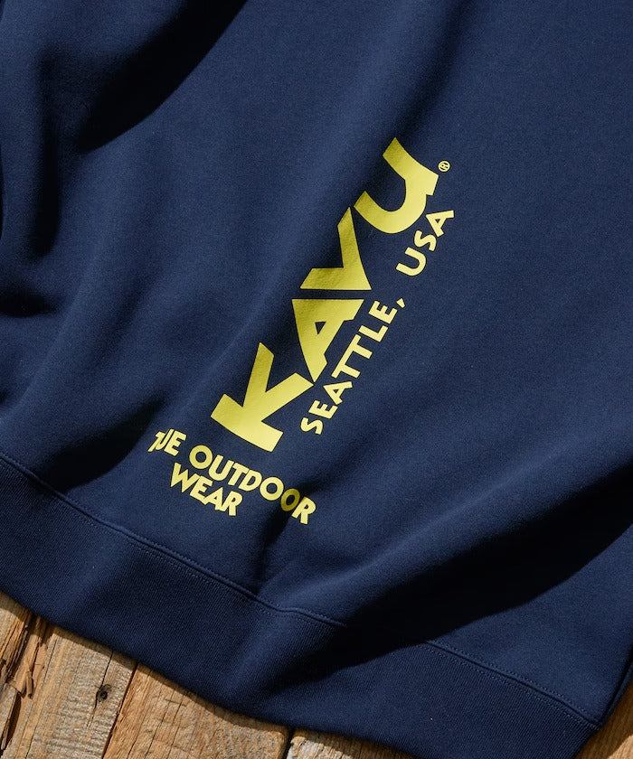 KAVU × FREAK'S STORE / 直式標誌 圓領衫(日本聯名限定)