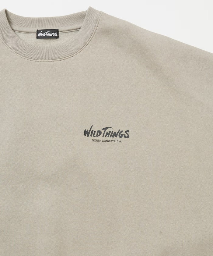 WILD THINGS×FREAK'S STORE / 貓咪圖騰圓領衫(日本聯名限定)