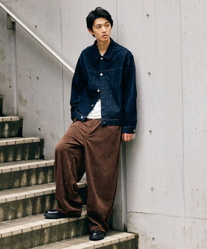 FREAK'S STORE / 限定異材質領 牛仔外套