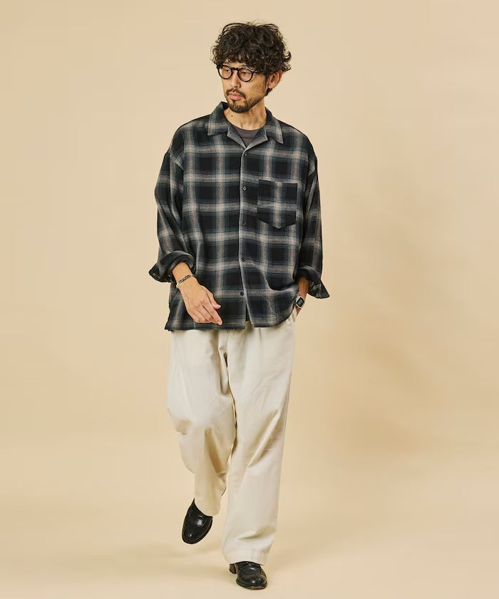 FREAK'S STORE / 漸層格紋 長袖襯衫