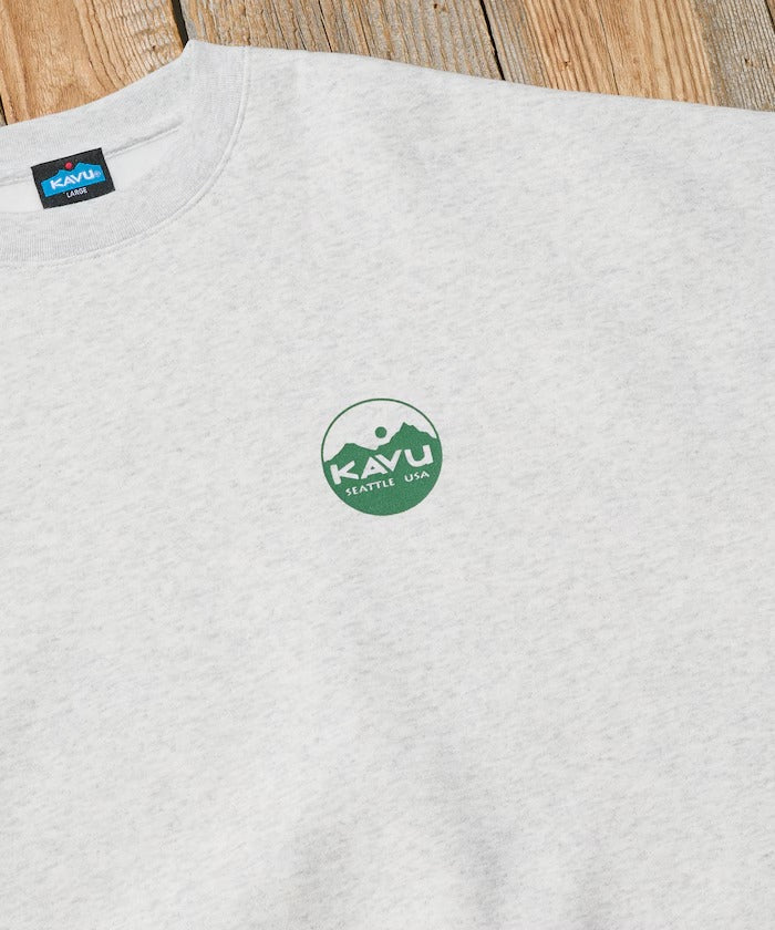 KAVU × FREAK'S STORE / 圓標刷毛 圓領衫(日本聯名限定)