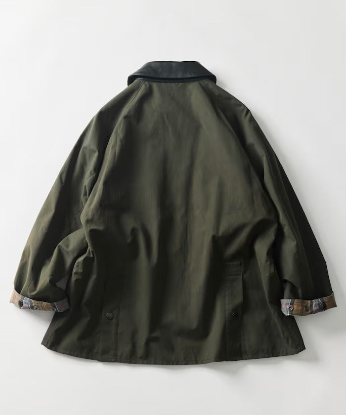 Barbour × Firsthand/別注羊皮革領寬版袖BEDALE騎士外套