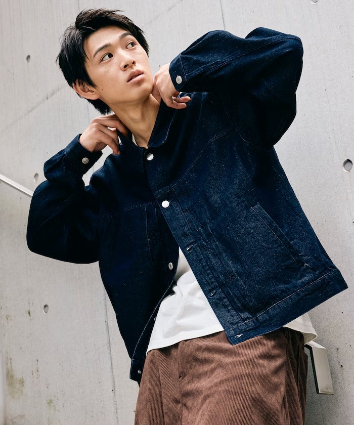 FREAK'S STORE / 限定異材質領 牛仔外套