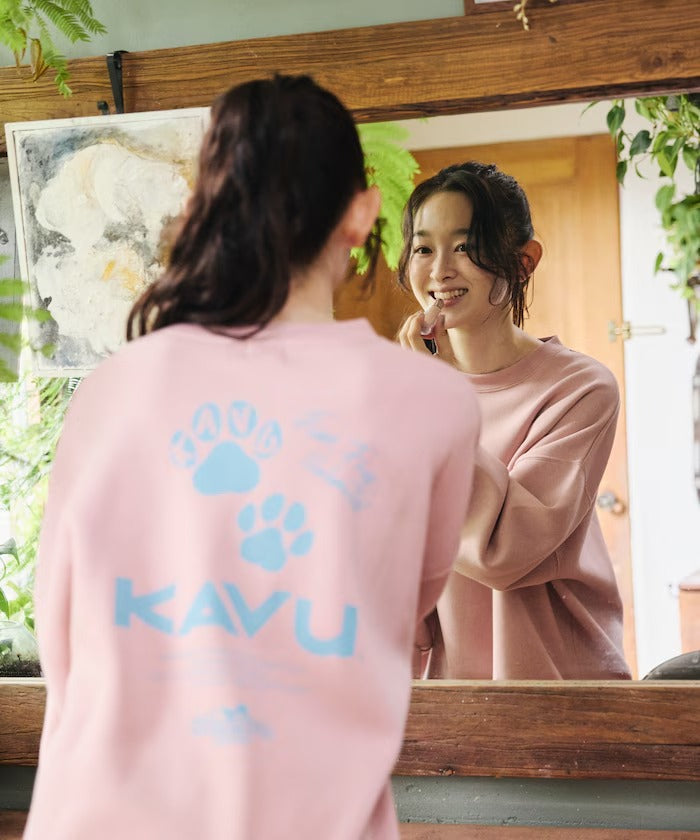 KAVU × FREAK'S STORE / 貓掌圖案 圓領衫(日本聯名限定)