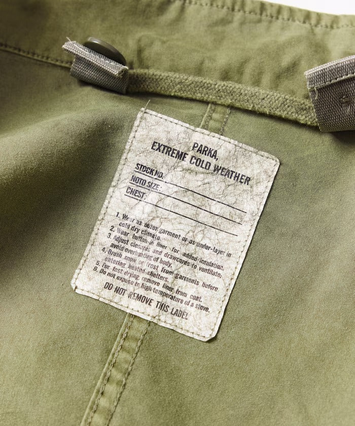 FREAK'S STORE / 做舊褪色3WAY M-65鋪棉內裡兩件式短版軍裝外套組(26FW)