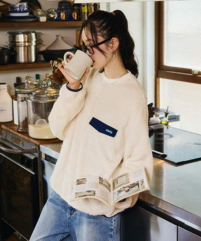 KAVU × FREAK'S STORE / 長毛絨刷毛 圓領衫(日本聯名限定)