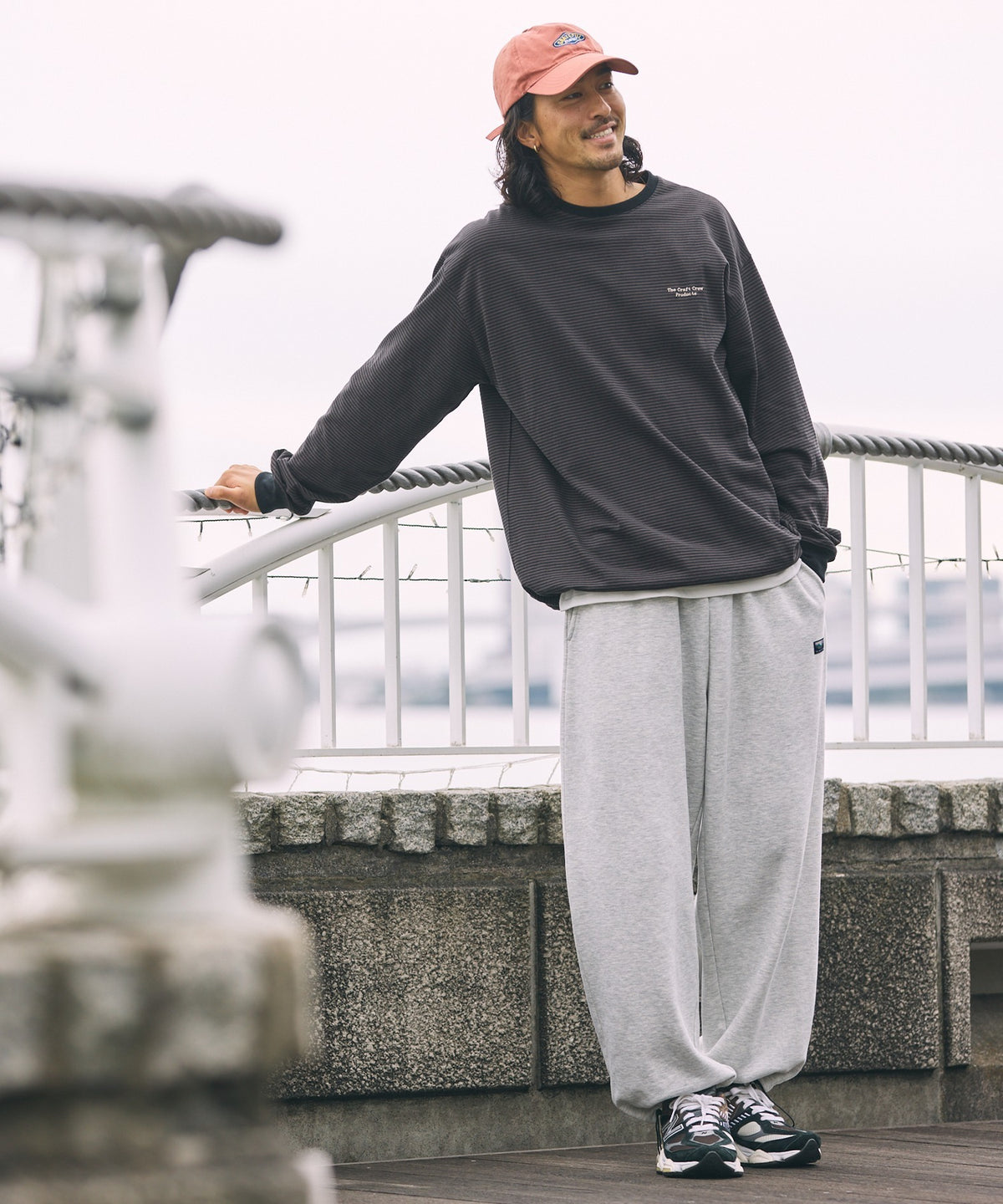 THE CRAFT CREW PRODUCTS/12盎司 厚磅刷毛 抽繩運動長褲