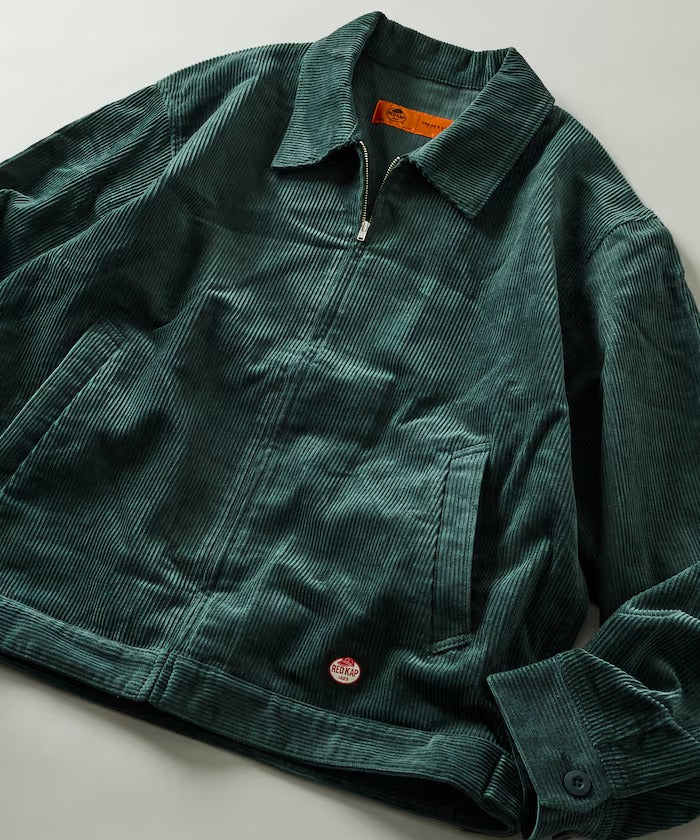 RED KAP × FREAK'S STORE/日本聯名限定 SMU JK-22 SHORT LENGTH 拉鍊燈芯絨工裝外套