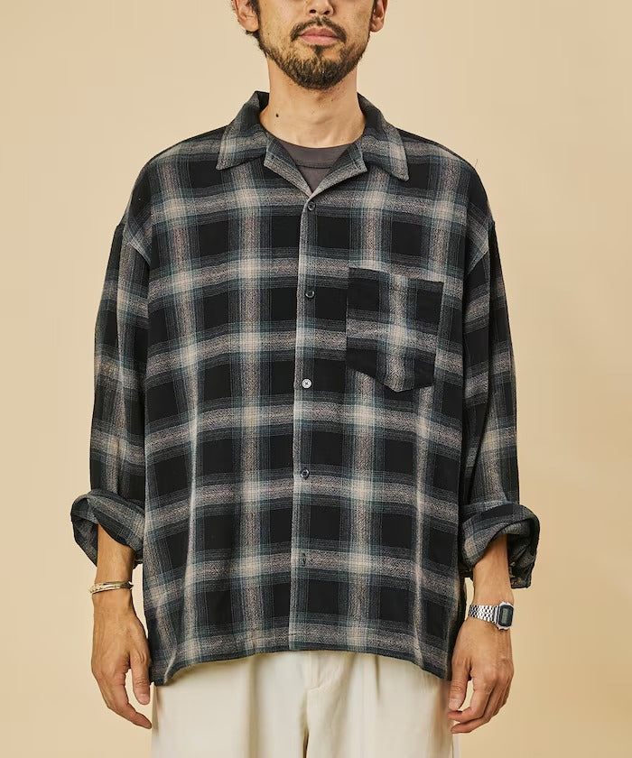 FREAK'S STORE / 漸層格紋 長袖襯衫