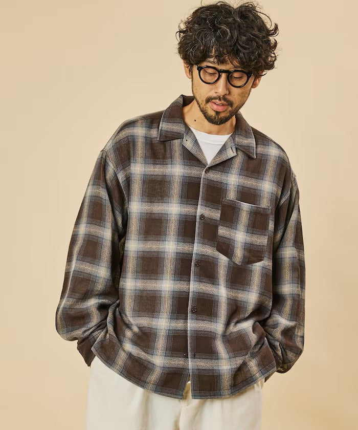 FREAK'S STORE / 漸層格紋 長袖襯衫