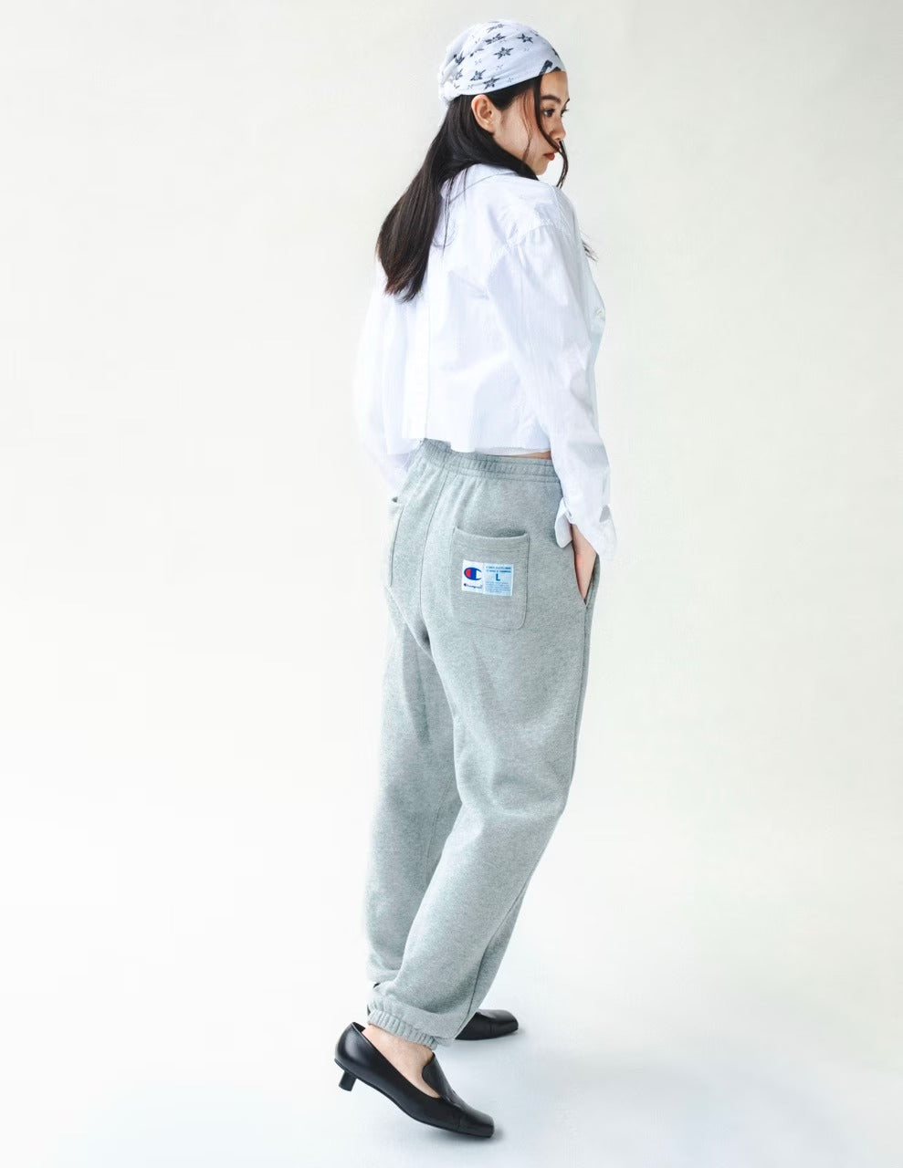 Champion × NAUTICA/日本聯名限定 刺繡刷毛長褲