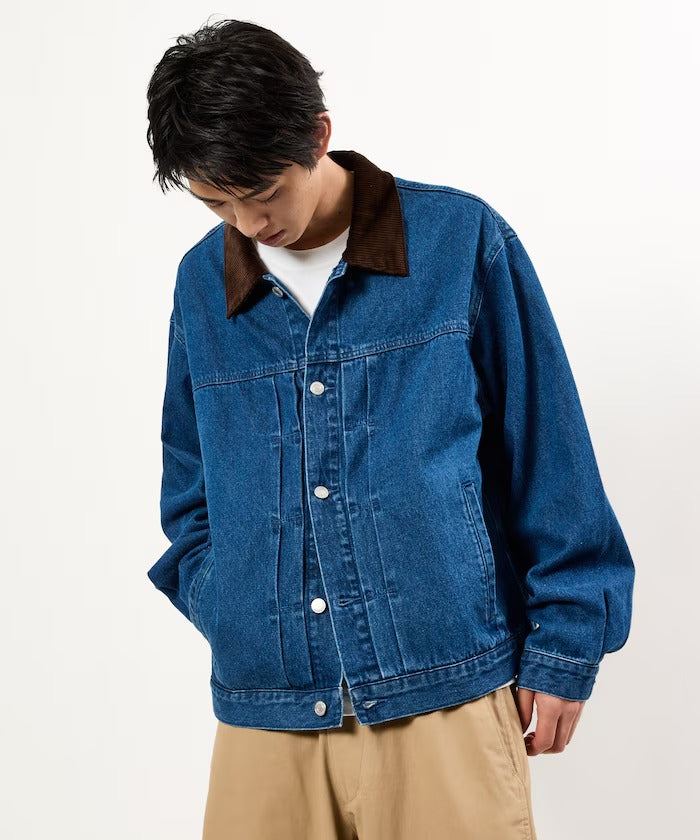FREAK'S STORE / 限定異材質領 牛仔外套