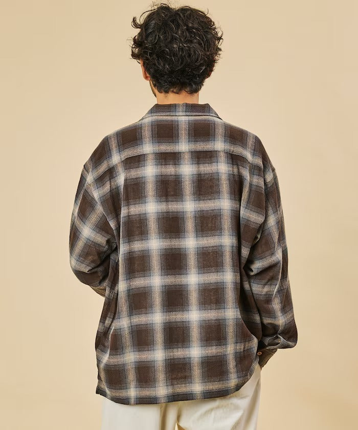 FREAK'S STORE / 漸層格紋 長袖襯衫