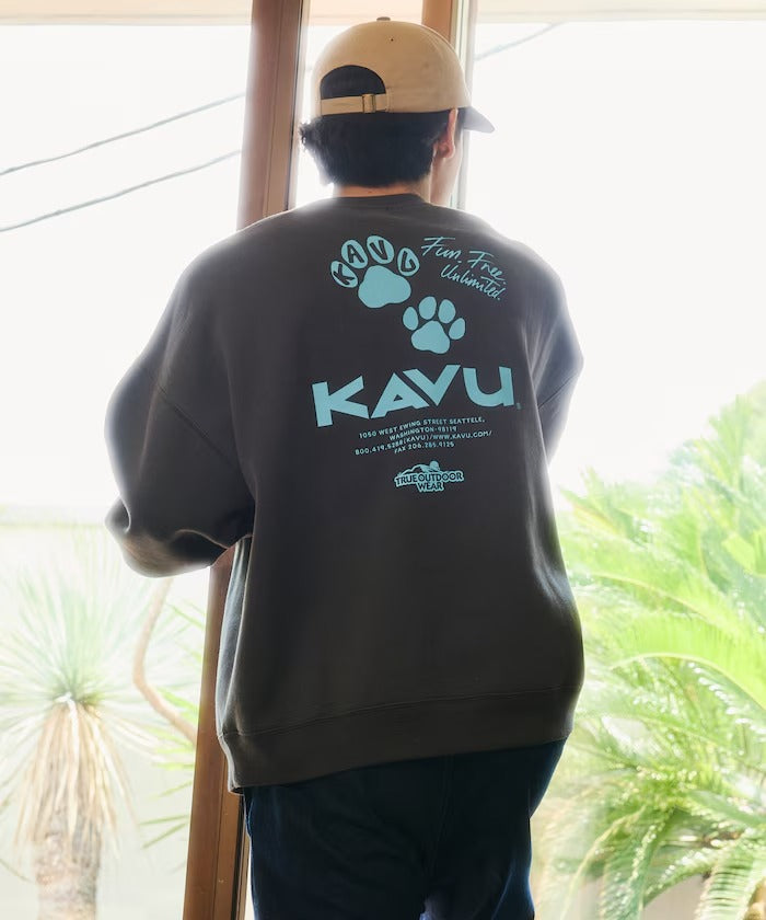 KAVU × FREAK'S STORE / 貓掌圖案 圓領衫(日本聯名限定)