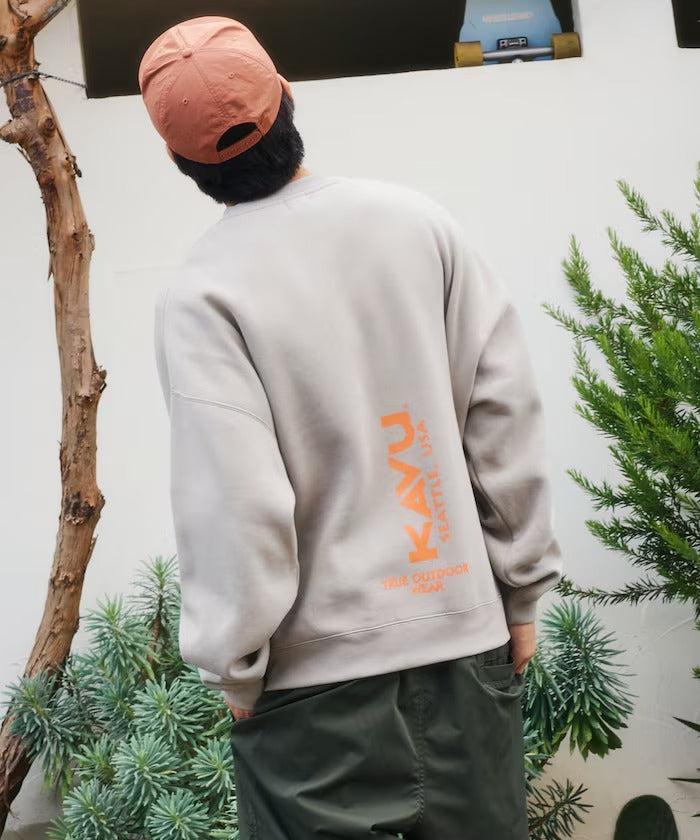KAVU × FREAK'S STORE / 直式標誌 圓領衫(日本聯名限定)