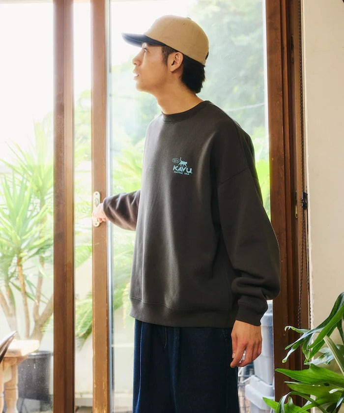 KAVU × FREAK'S STORE / 貓掌圖案 圓領衫(日本聯名限定)