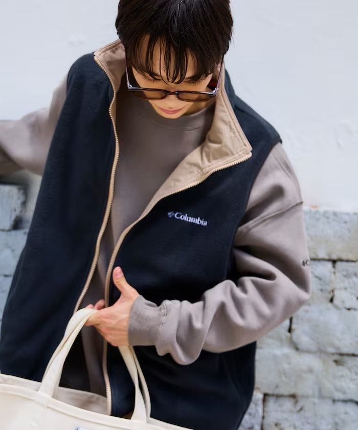 Columbia × FREAK'S STORE/日本聯名限定 雙面穿刷毛 立領背心