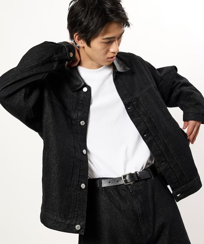 FREAK'S STORE / 限定異材質領 牛仔外套