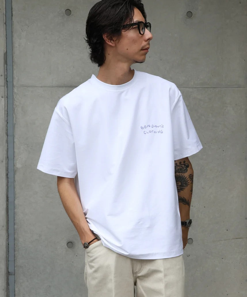BEN DAVIS / 花卉印花 涼感 短袖T恤