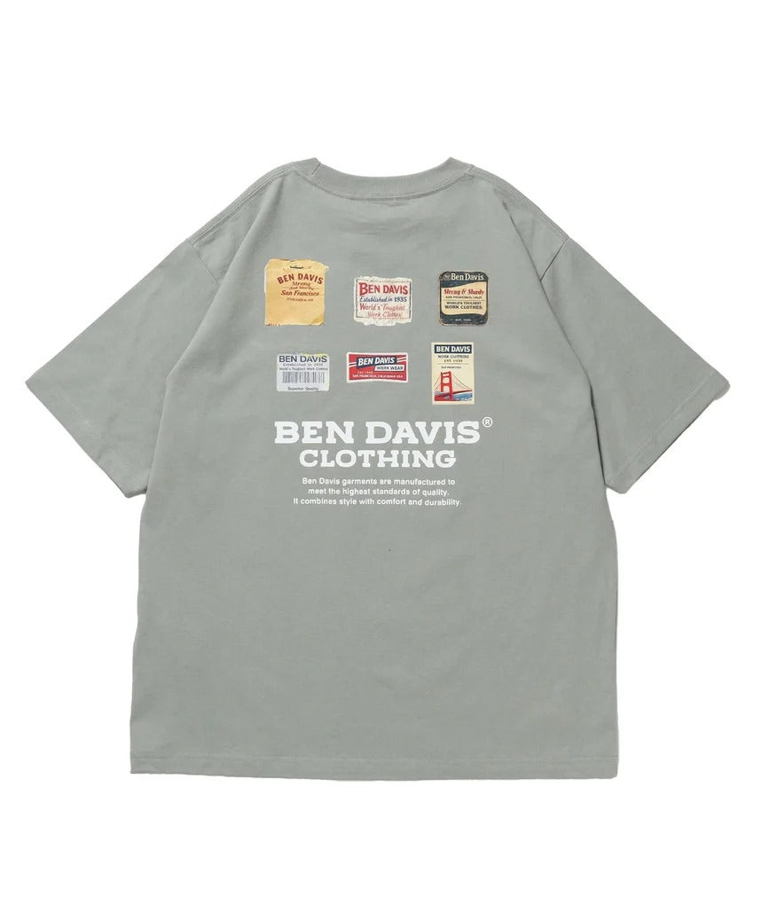 BEN DAVIS / LABELS刺繡印花短袖T恤