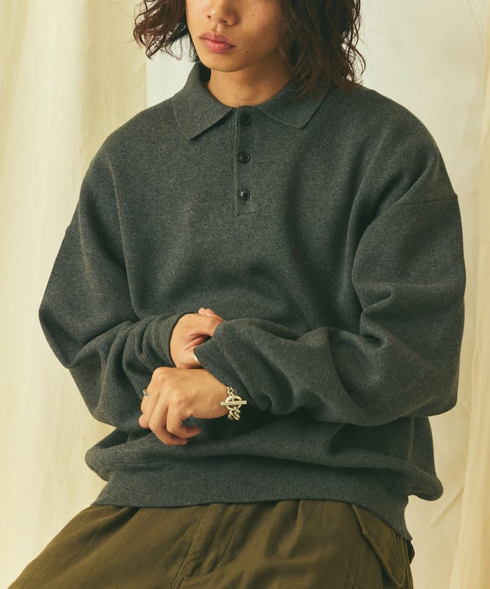 FREAK'S STORE/Relax Fit 毛圈布 針織POLO衫