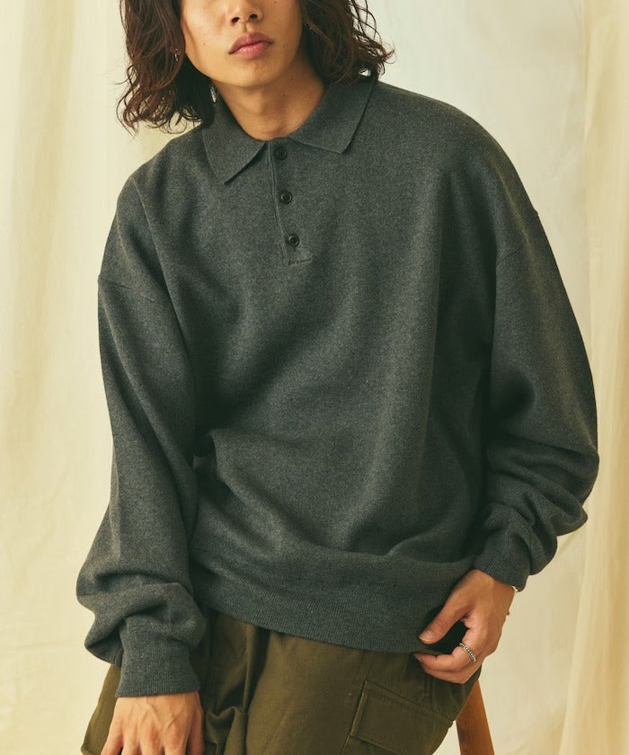 FREAK'S STORE/Relax Fit 毛圈布 針織POLO衫