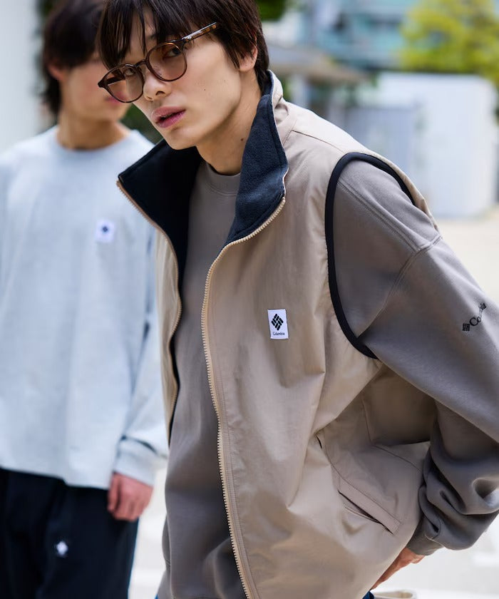 Columbia × FREAK'S STORE/日本聯名限定 雙面穿刷毛 立領背心