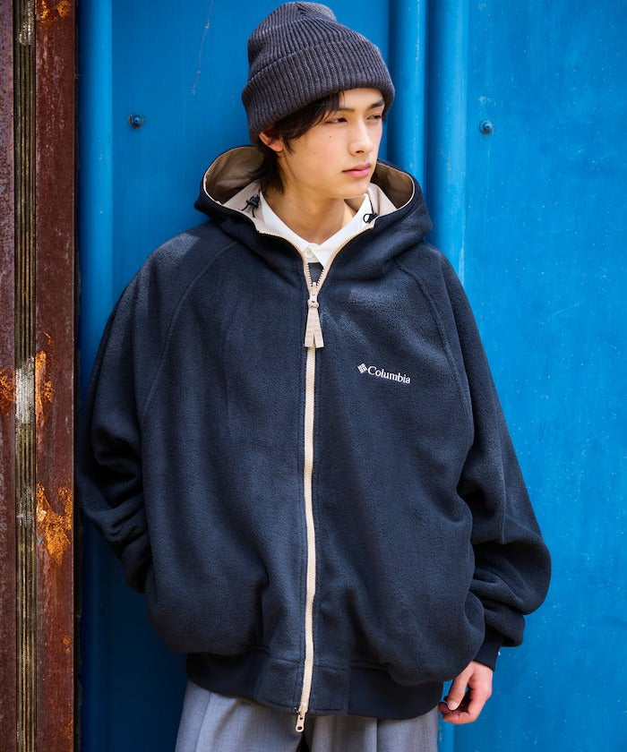 Columbia × FREAK'S STORE/日本聯名限定 雙面穿刷毛連帽外套