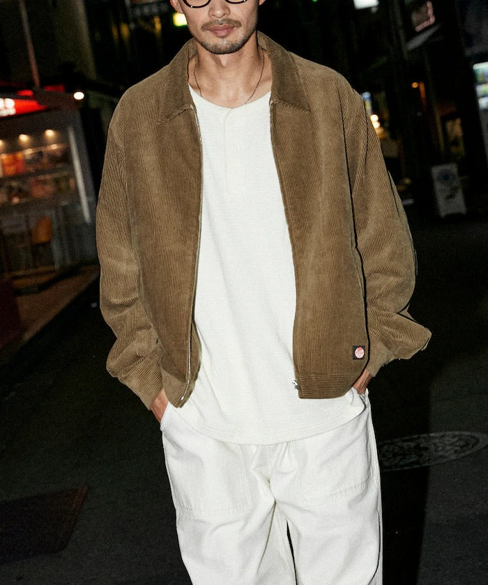 RED KAP × FREAK'S STORE/日本聯名限定 SMU JK-22 SHORT LENGTH 拉鍊燈芯絨工裝外套