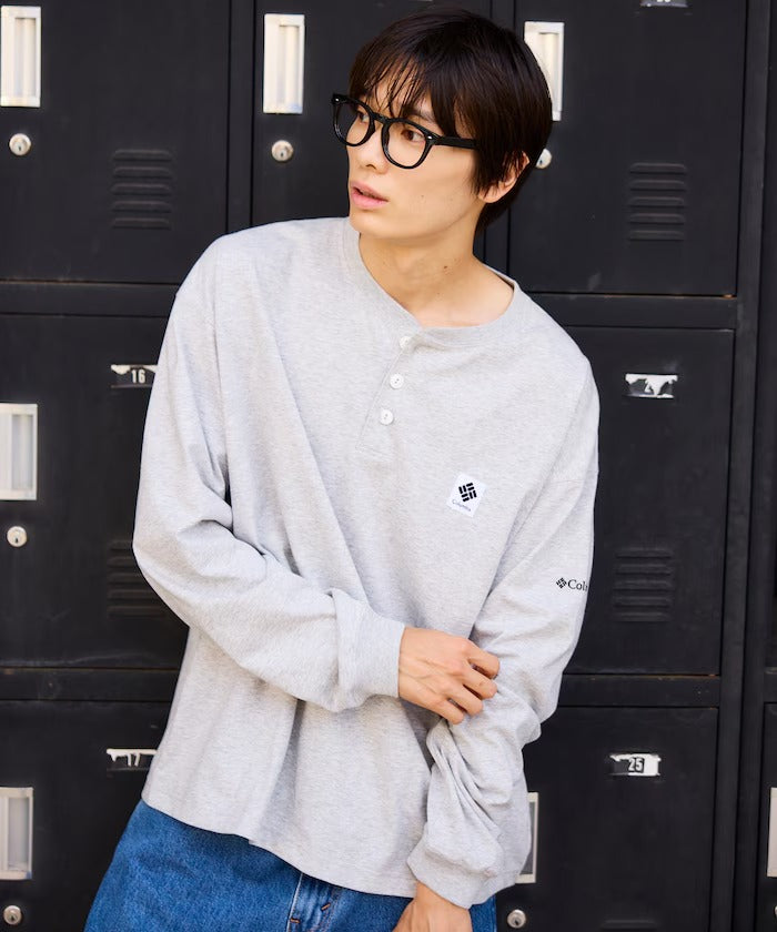 Columbia×FREAK'S STORE/亨利領 長袖T恤(日本聯名限定)