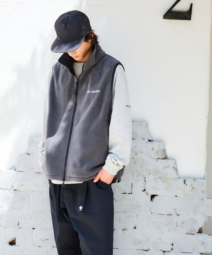 Columbia × FREAK'S STORE/日本聯名限定 雙面穿刷毛 立領背心
