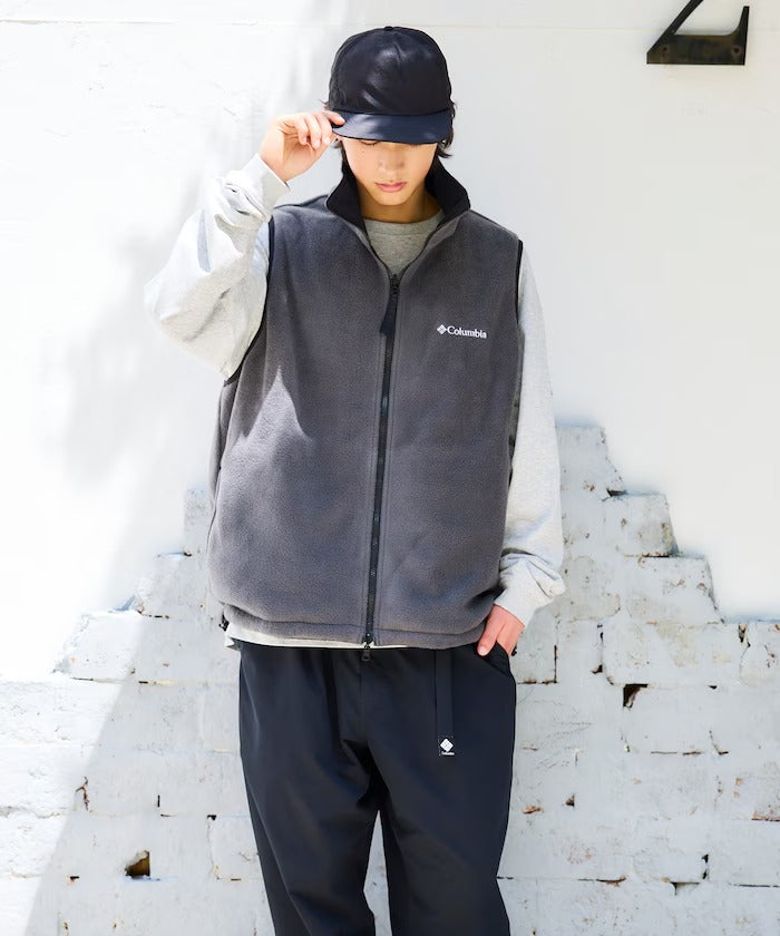 Columbia × FREAK'S STORE/日本聯名限定 雙面穿刷毛 立領背心