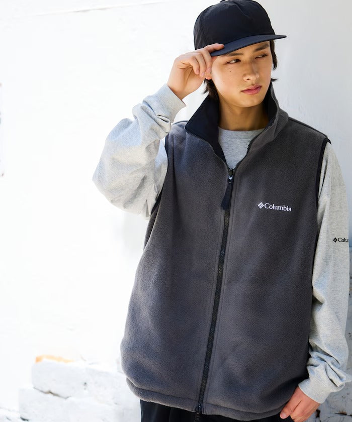Columbia × FREAK'S STORE/日本聯名限定 雙面穿刷毛 立領背心