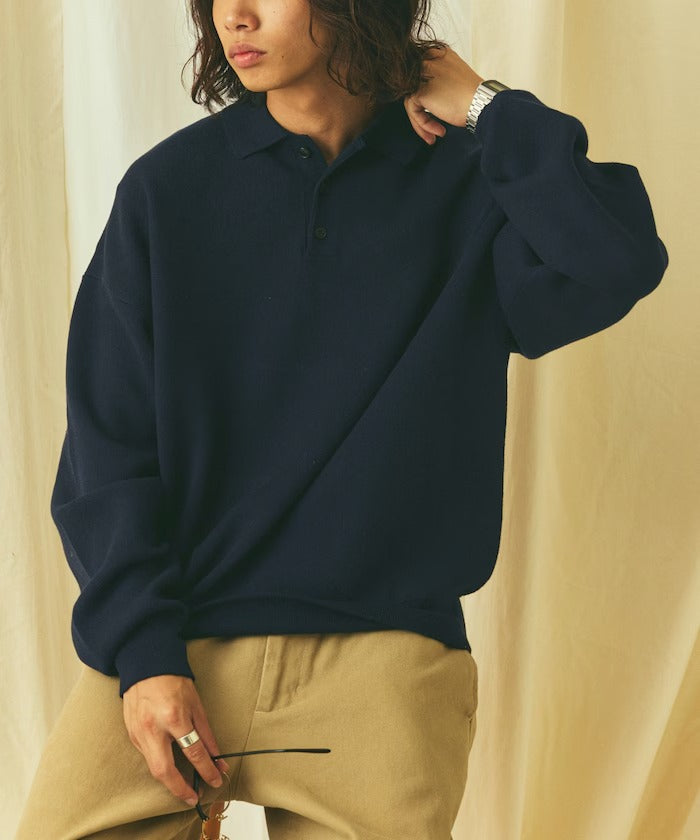 FREAK'S STORE/Relax Fit 毛圈布 針織POLO衫
