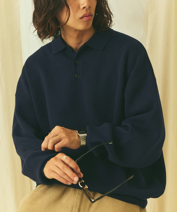 FREAK'S STORE/Relax Fit 毛圈布 針織POLO衫
