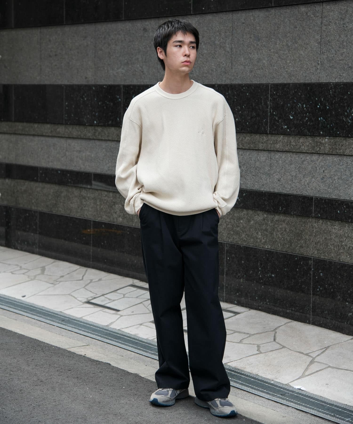 Snow Peak Apparel × DOORS / 日本聯名限定 厚磅華夫格 長袖T恤