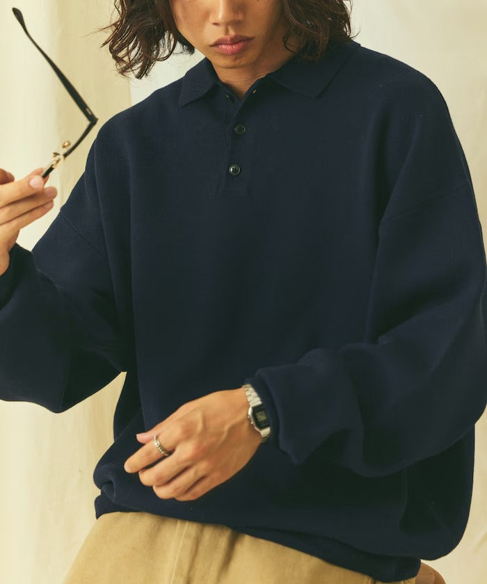 FREAK'S STORE/Relax Fit 毛圈布 針織POLO衫