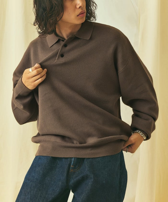 FREAK'S STORE/Relax Fit 毛圈布 針織POLO衫