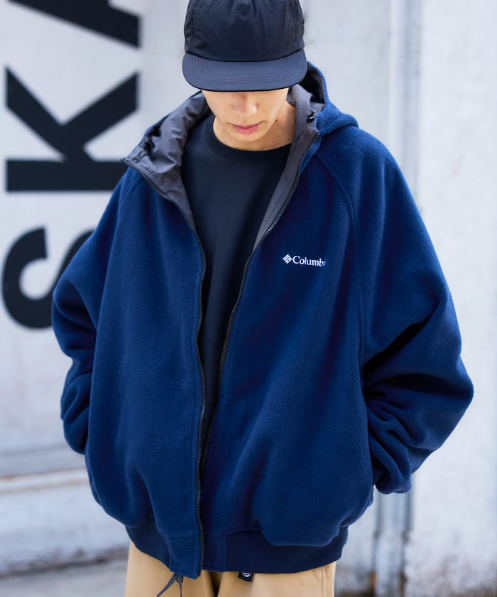 Columbia × FREAK'S STORE/日本聯名限定 雙面穿刷毛連帽外套