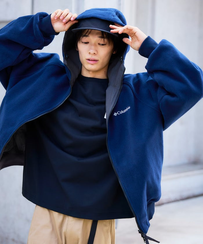 Columbia × FREAK'S STORE/日本聯名限定 雙面穿刷毛連帽外套
