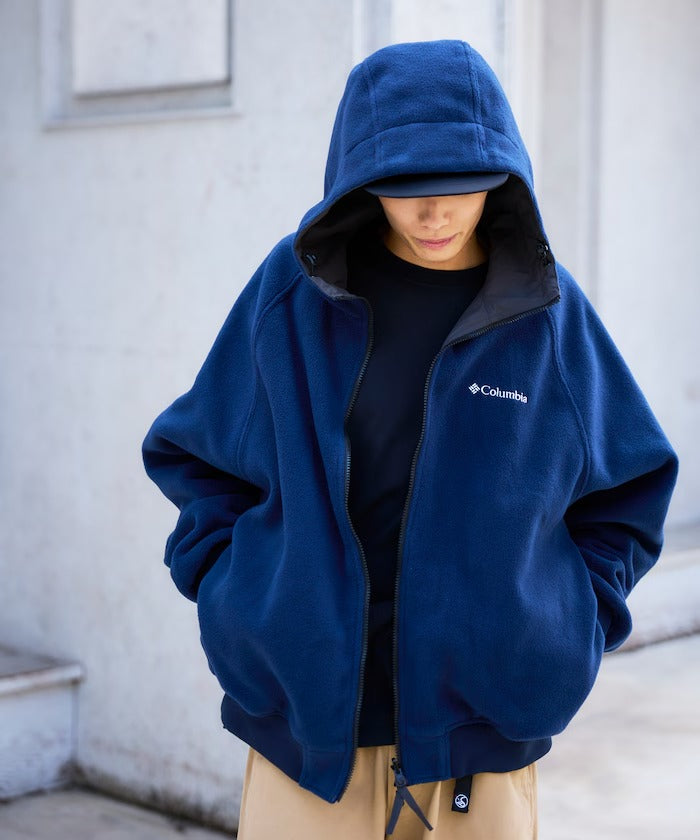 Columbia × FREAK'S STORE/日本聯名限定 雙面穿刷毛連帽外套