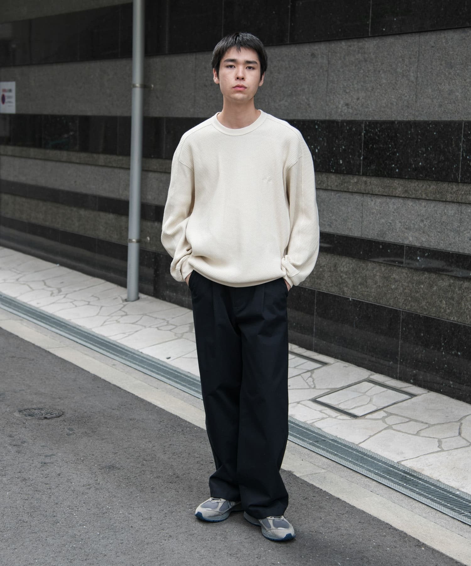 Snow Peak Apparel × DOORS / 日本聯名限定 厚磅華夫格 長袖T恤