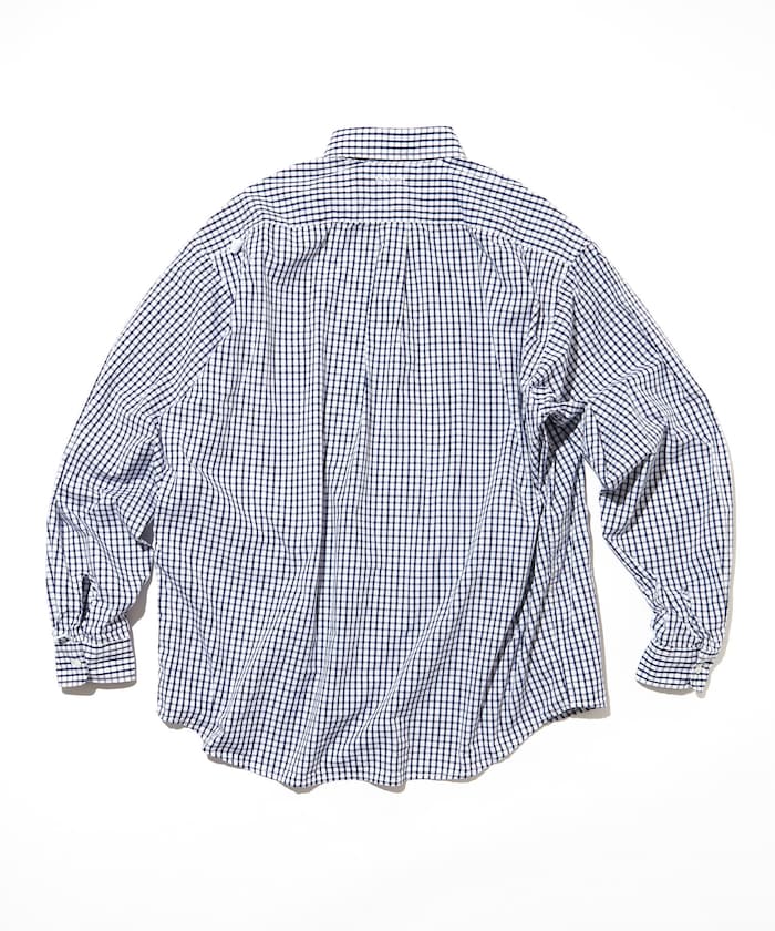 CAHLUMN Magazine Pocket Broad Shirt(Gingham) / 格紋襯衫